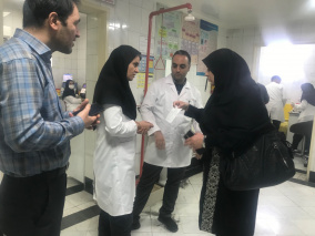 بازدید از واحد آزمایشگاه بیمارستان شهید مدرس